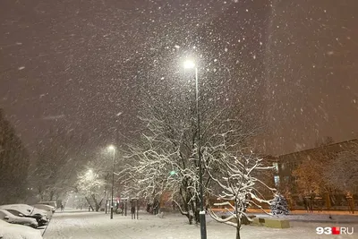 Фотографии снега, придающего городу особый шарм