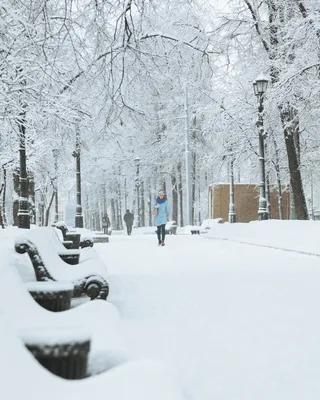 Снегопад в городе: Фото в хорошем качестве для скачивания