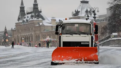 Зимнее волшебство: Снег в Москве на HD фото