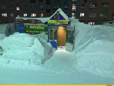 Снег в Норильске: Зимний фон для твоего экрана