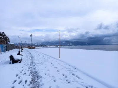 Фотографии Снега в Сочи, создающие атмосферу волшебства