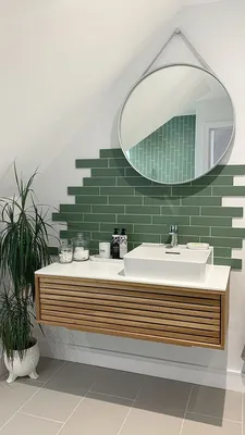 Фото сочетания плитки и краски в ванной: выбор размера и формата изображения