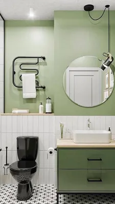 Изображения сочетания плитки и краски в ванной: возможность загрузки в Full HD и 4K