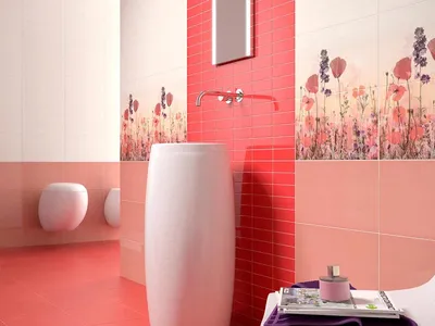 Творческий подход к дизайну ванной комнаты: плитка и краска