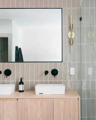 Фото ванной комнаты с современным интерьером