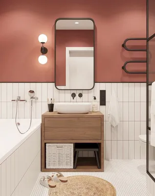 Картинки ванной комнаты: скачать изображения сочетания плитки и краски