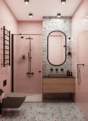 Сочетание плитки и краски в ванной: фото в формате PNG для скачивания