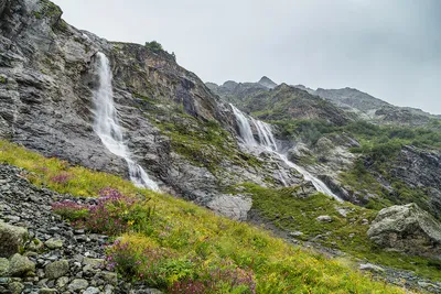 Арт-обработка фото Софийских водопадов