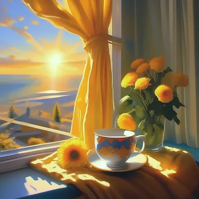 Картинки с Солнышком доброе утро - выберите формат для скачивания
