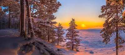 Зимний рай на экране: Фотографии с высоким разрешением