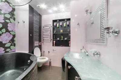 Интересные решения для совмещенной ванной комнаты и санузла: фото идеи