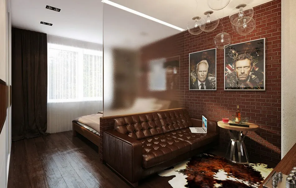 Гостиная и спальня в одной комнате – зонирование и дизайн интерьера, фото ва�риантов
