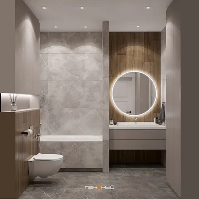 Фото совместной ванны с туалетом в стиле современной ванной комнаты