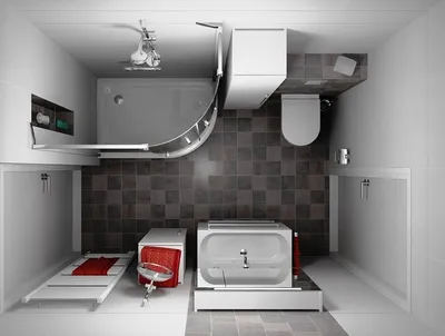 Практичность и удобство: ванная и туалет в одном помещении