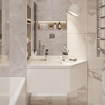 Фото современной отделки ванной комнаты для скачивания