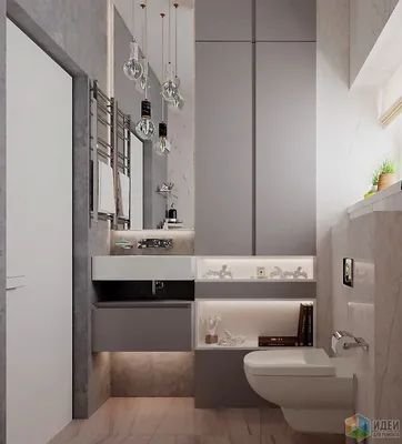Современные маленькие ванные комнаты: изображения для вдохновения и дизайн-проектов