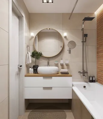 Фото маленьких ванных комнат: стильные и практичные решения