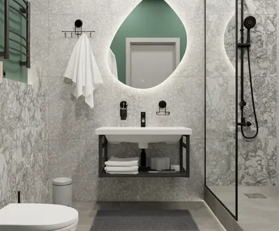 Фото современных ванных комнат с разными освещением