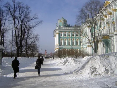 Зимний пейзаж Санкт-Петербурга: Фотографии для скачивания