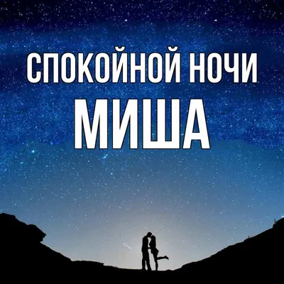 Фото Спокойной ночи миша - ночные снимки природы