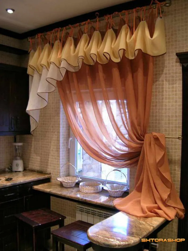 Как сшить шторы своими руками: кухонные занавески на кулиске. Пошаговое описание