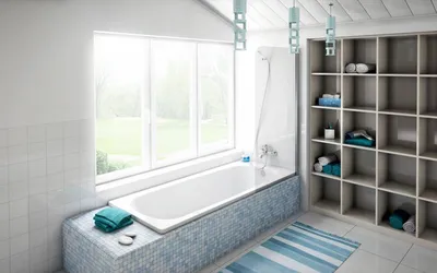 Ванная комната с атмосферой роскоши: фотографии стальной ванны