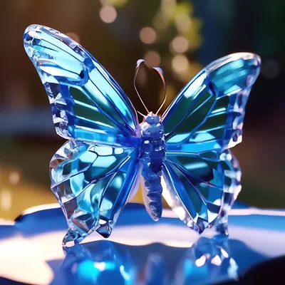 Изображение стеклянной бабочки для использования в календаре