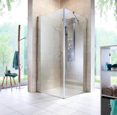 Стеклянные двери для ванной: изображения в различных вариантах