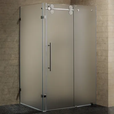 Стеклянные двери для ванной: фото в различных стилях и размерах