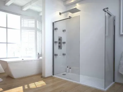 Стеклянные двери для ванной комнаты: современный стиль и надежность