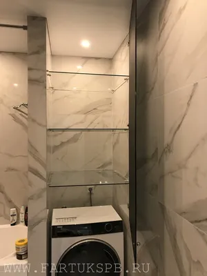 Скачать фото стеклянных полок в ванной комнате