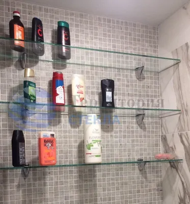 Фото стеклянных полок в ванной комнате - скачать в PNG формате
