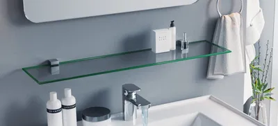 Фото стеклянных полок в ванной комнате - скачать в HD качестве бесплатно