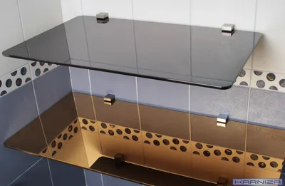 Стеклянные полочки в ванной - выберите формат для скачивания