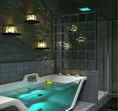 Картинка стеклянной ванны в формате PNG