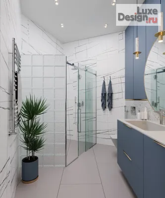 Инновационные решения с использованием стеклобоков в интерьере ванной комнаты