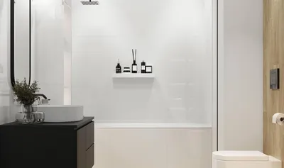 Фотоидеи с использованием стеклобоков в интерьере ванной комнаты