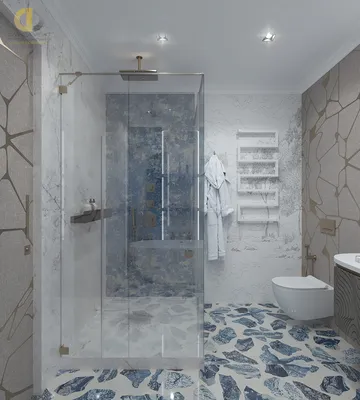 Фотоинтерьеры с использованием стеклобоков в ванной комнате для вдохновения