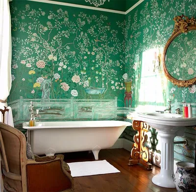Фото стеклообоев для ванной комнаты - абстрактные рисунки