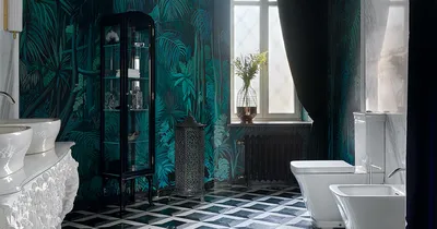 Вдохновляющие образцы: стеклообои в интерьере ванной (фото)