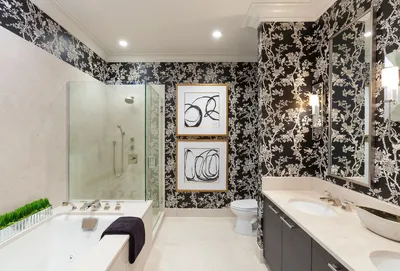 Инновационные решения: стеклообои для ванной комнаты (фотообзор)