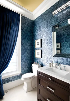 Фотообзор стеклообоев: идеи для украшения ванной комнаты