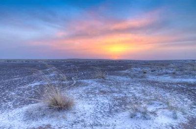 Панорама зимней степи: Фото в формате WebP для загрузки