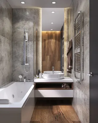 Современный дизайн маленькой ванной комнаты с фото