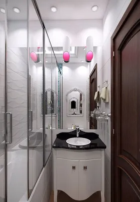 Ванные комнаты с душевой кабиной: лучшие фото