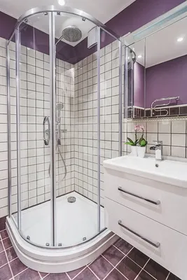 Full HD фото стильных ванных комнат с душевой кабиной (Full HD)