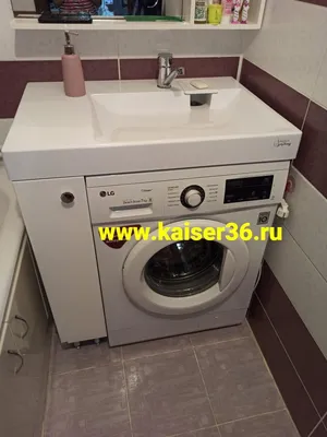Фото стиральной машины под раковиной в ванной: полезная информация