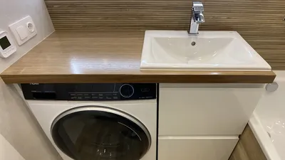 JPG фото стиральной машины под раковой ванной