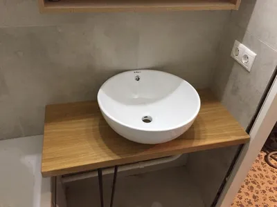 Фото столешницы в ванную: минималистичный дизайн