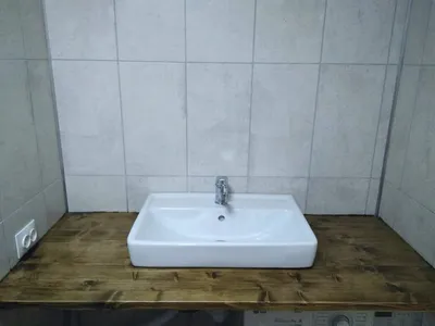 Фото столешницы в ванную: керамические варианты